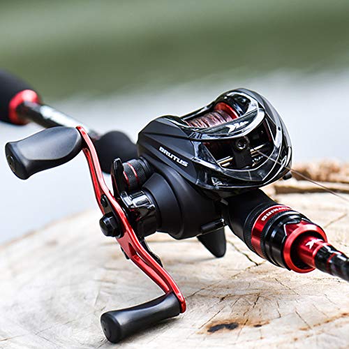 Carretilha Pesca Kastking Brutus Manivela Esquerda + Brinde