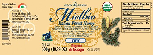 Rigoni di Asiago Mielbio Organic Italian Raw Honey, Forest, 6 Count, 10.58 oz - Thumbnail 4