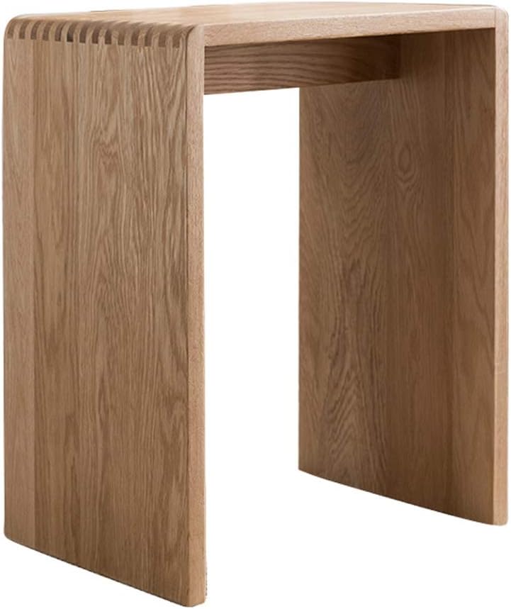 Benches Solid Wood Vanity Stool, Wood Color, 35x26x45cm, Multi-functional