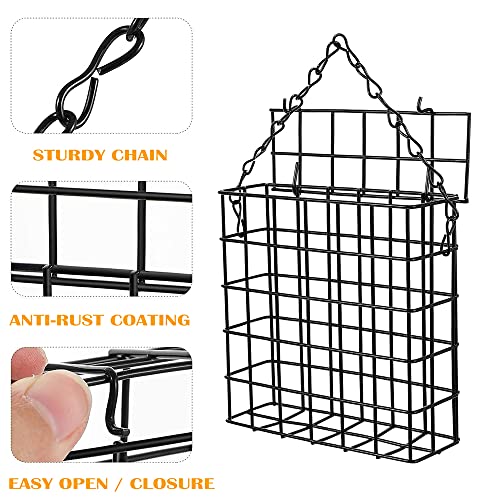 Suet Bird Feeders For Outside Hanging - One Suet Cake Capacity Basket/Cage For Feeding Wild Birds Outdoors/Backyard/Garden #TOP2