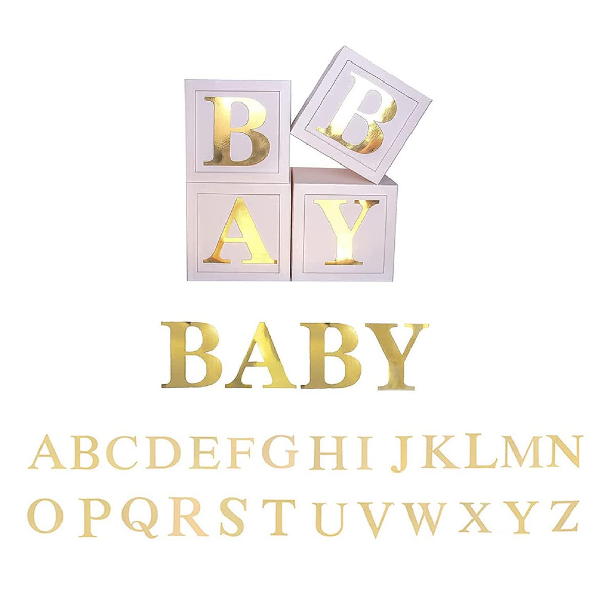 Luxshiny Boîte à Ballons pour Gender Reveal 1 Set en Papier Blanc Vert