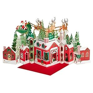 Hallmark Paper Wonder Pop Up Jumbo Christmas Card Holiday Tabletop Decor (Accordion Fold Christmas Village) Hallmark Paper Wonder Pop Up Jumbo Christmas Card Holiday Tabletop Decor Accordion Fold Christmas Village