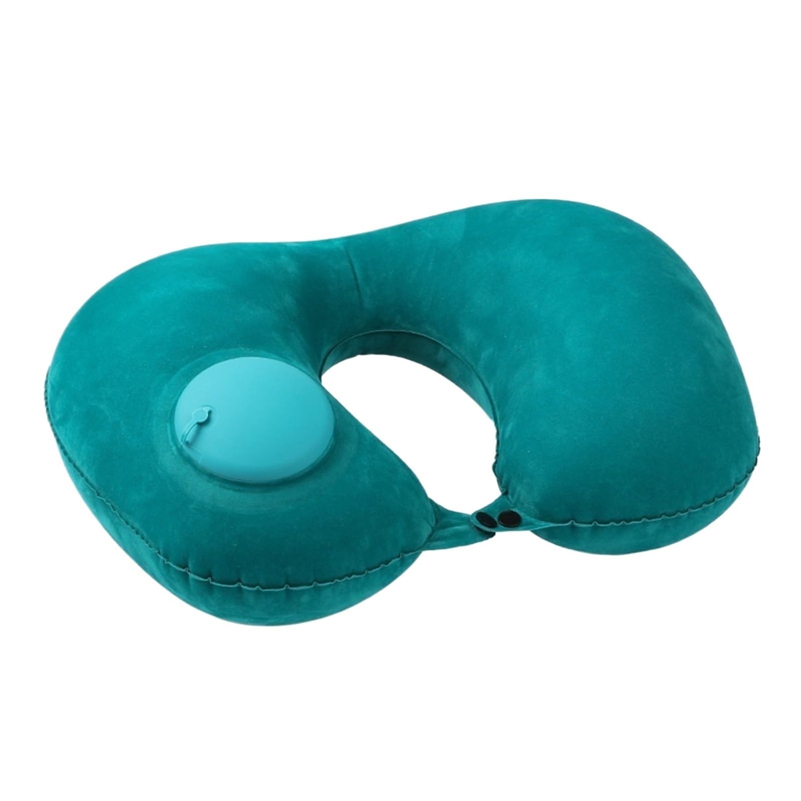 LJWDYS Inflatable Neck Pillow, Sleeping Travel Pillow for Airplane, Car, Office and Home(Teal-A)