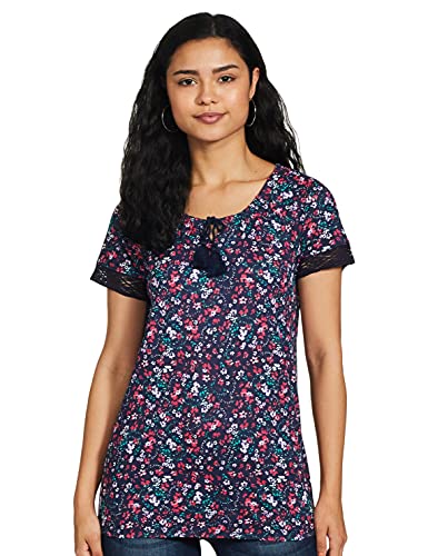 Image of Max Women Women Striped Round Neck T-Shirt