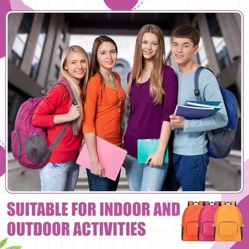 Image of Eccliy 50 Pack Backpacks Bulk 17 Inches Back Pack Basic Backpack for Adult Lightweight Outdoor Travel Bookbags(6 Vibrant Color)