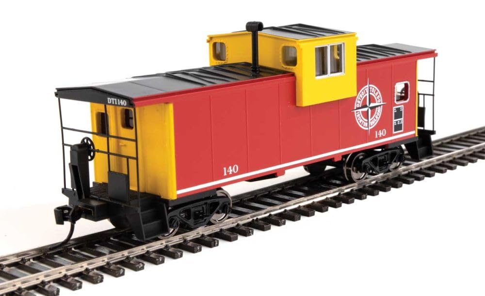 Walthers Mainline 910-8712 HO Scale International Extended Wide-Vision Caboose - Ready to Run - Detroit, Toledo & Ironton #140