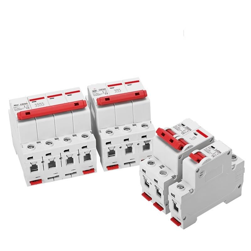 AC Circuit Breakers 1P 2P 3P 4Poles 6A/10A/16A/20A/32A/40A/50A/63A/100A/125A MCB Home Electric Power Protector Main Switch(2P,10A)