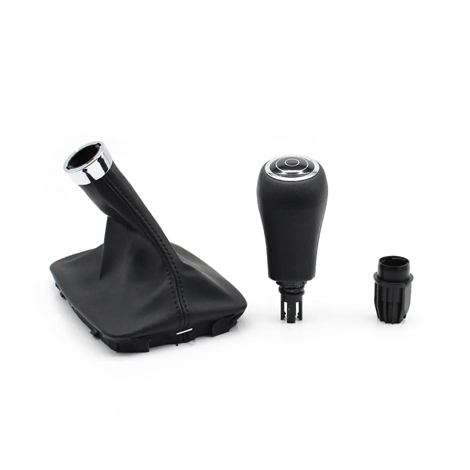 Lozopmtmld Black 3Pcs Set For Benz C E Glk Sporty Gear Shifter Knob