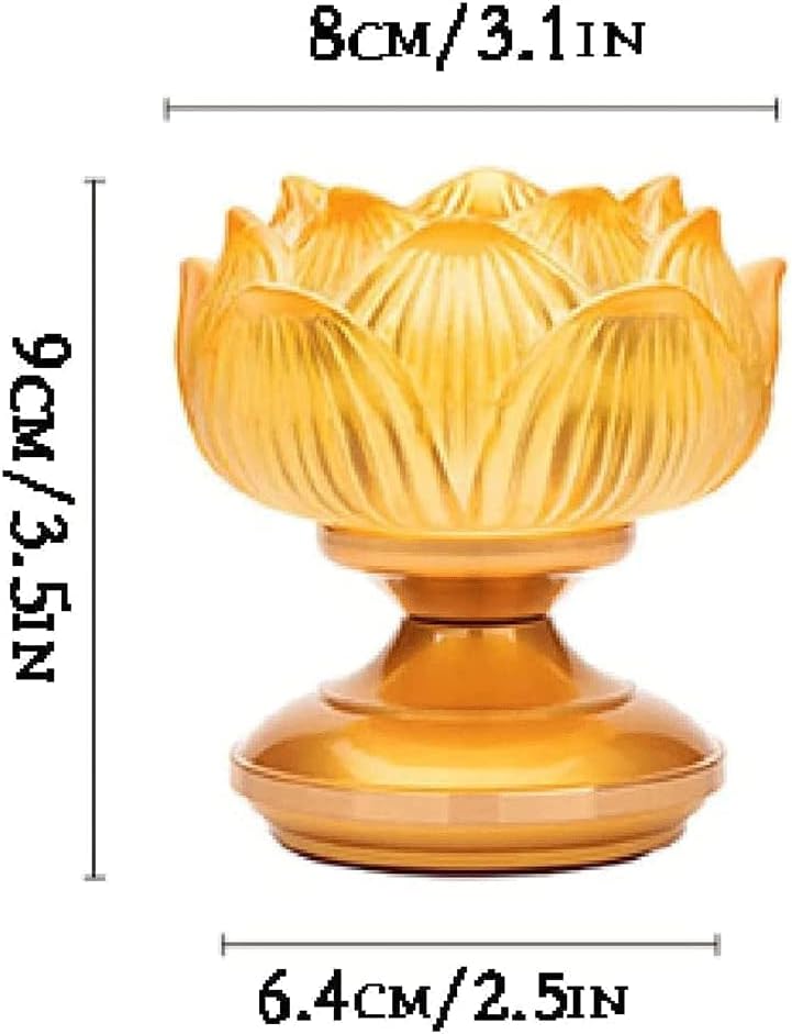 Kerosene Lamp Glazed Lotus Oil Lamps Home with Lamp Holder Kerosene Oil Lamp Home Buddha Front Lamp Kerosene Lights