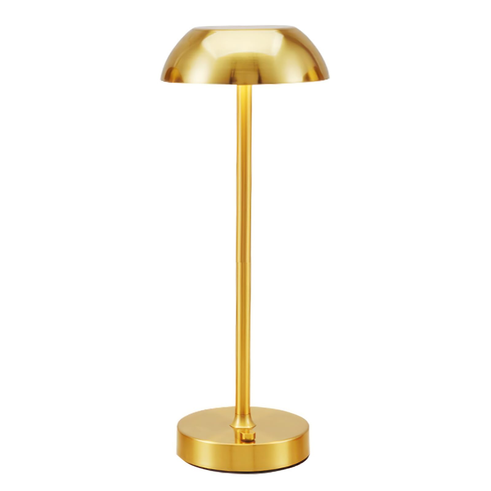 Kinberry Cordless Table Lamp, Gold Rechargeable Table Lamp for Restaurant Dinner Table, Color Modes & Stepless Dimmable Battery Lamp for Bedside Dining Room Bedroom Patio Bar Outdoor Décor