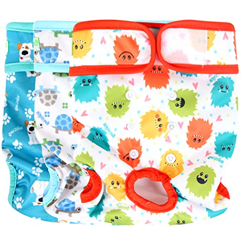Image of wegreeco Washable Female Dog Diapers (Pack of 3)