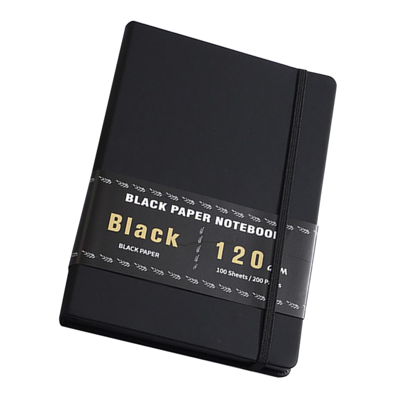 Baluue Quaderno per Disegno Facile da Trasportare Carta Nera 200 Pagine Formato A5 Design Vintage, per Progetti Creativi e Journaling