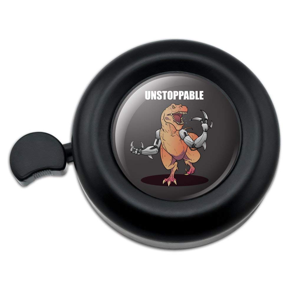 GRAPHICS & MORE Unstoppable Tyrannosaurus Rex Dinosaur Bicycle Handlebar Bike Bell