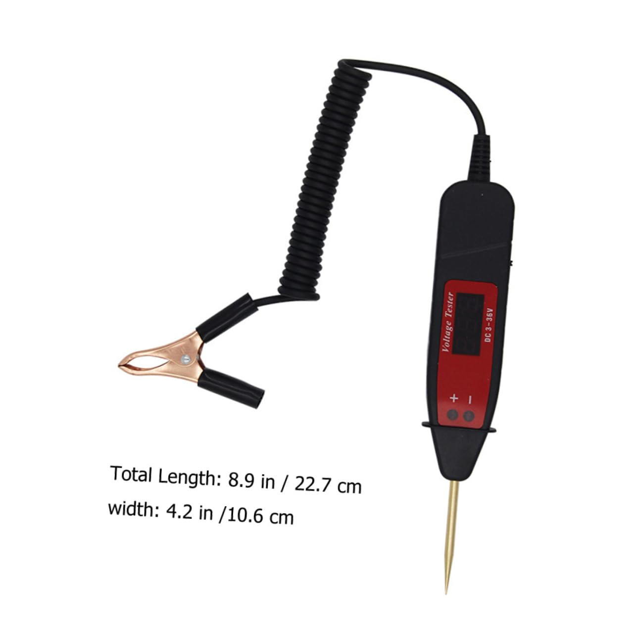 Gatuida 4piezas Probador De Voltaje Automotriz Luz Led Herramienta Eléctrica Para Comprobación De Continuidad y Cortocircuitos Medidor De Precisión Cable Extensible y Punta Para