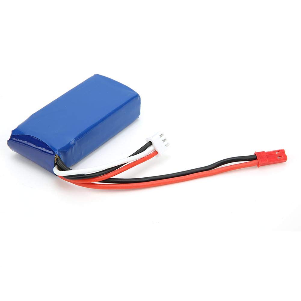 Batterie Rechargeable, 7.4V 850MAH Batterie de RC Jouet pour WLjouets V912 V262 V333 4CH Hélicoptère RC à Lame Unique