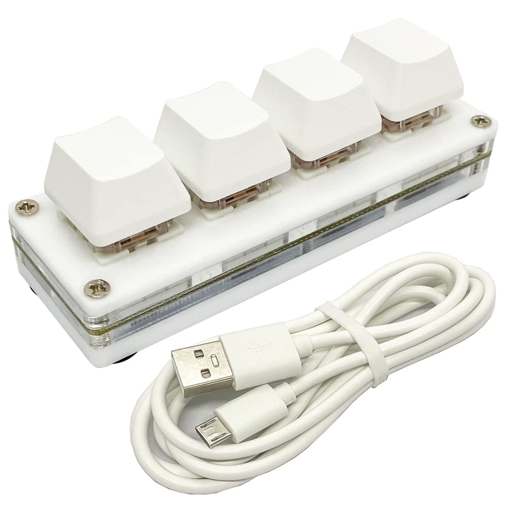 Buy Mini 4 Keys Macro Mechanical Keypad RGB Game Keyboard Portable One