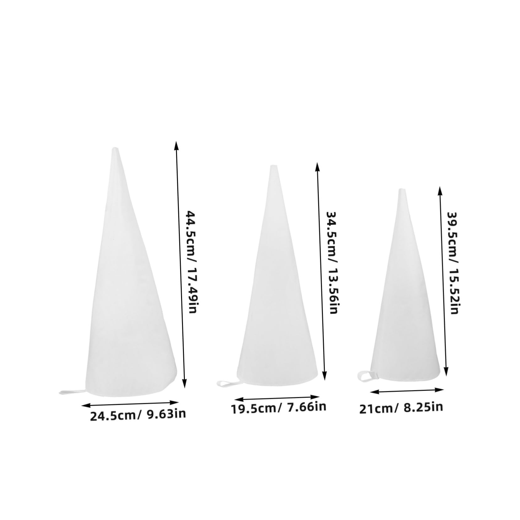 Cabilock 3pcs Cotton Cloth Piping Bags for Decorating Cakes Pastries Reusable Baking Gadgets Safe for Food