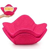 ULVEOL Set 2X Pink 7" sq. x 4" H Inch Microwave Bowl Cloth Hot Pads Pot Holders Polyester Microwavable Bowl Cozies for Food, Ooma, Ramen Bowls Cozy or Soup Koozie, Good Kitchen Accessories, Gadgets