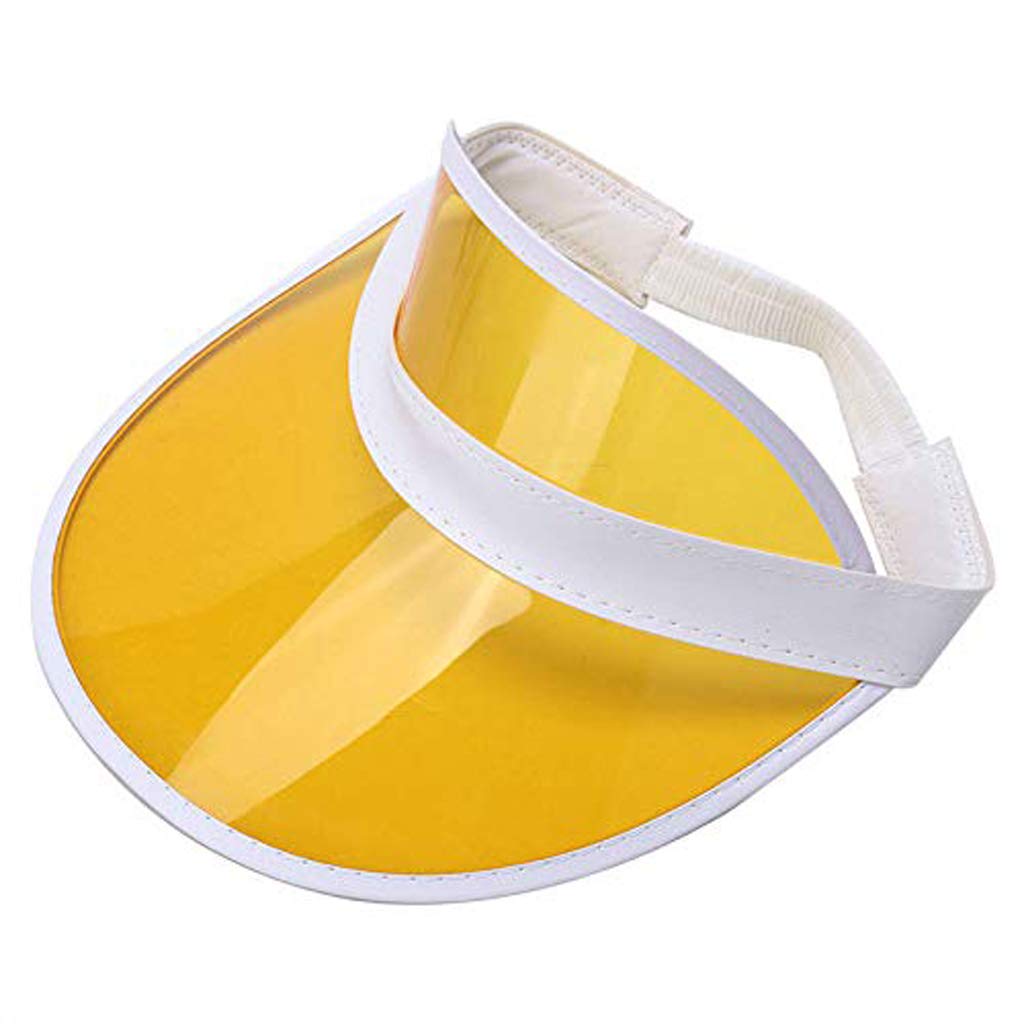 yellow visor hat