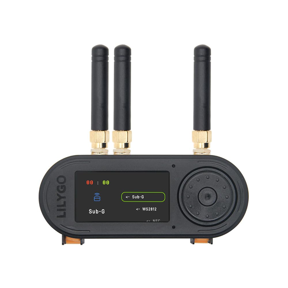 LILYGO T-Embed CC1101 Plus ESP32-S3 Mikrofon TTGO Płyta rozwojowa 1,9-calowy ekran LCD TFT IPS ST7789V antena zewnętrzna czarny