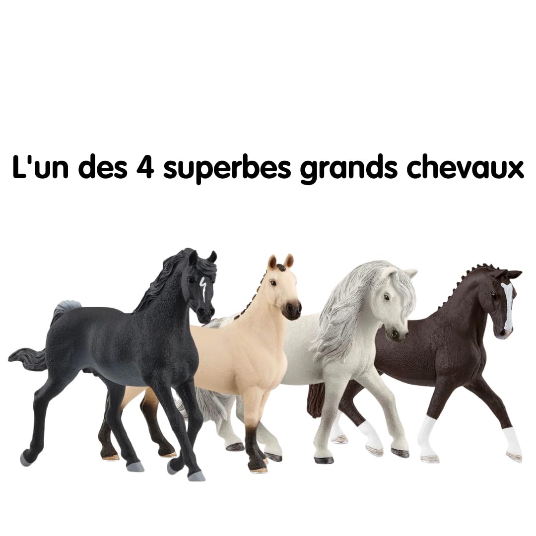 Schleich Horse Club | Calendrier de l’Avent Horse Club 2025 – 99092 | avec Figurine articulée Lisa, 2 Chevaux, Un Chat, Bride et de Nombreux Accessoires | idée Cadeau dès 5 Ans | 36 pièces