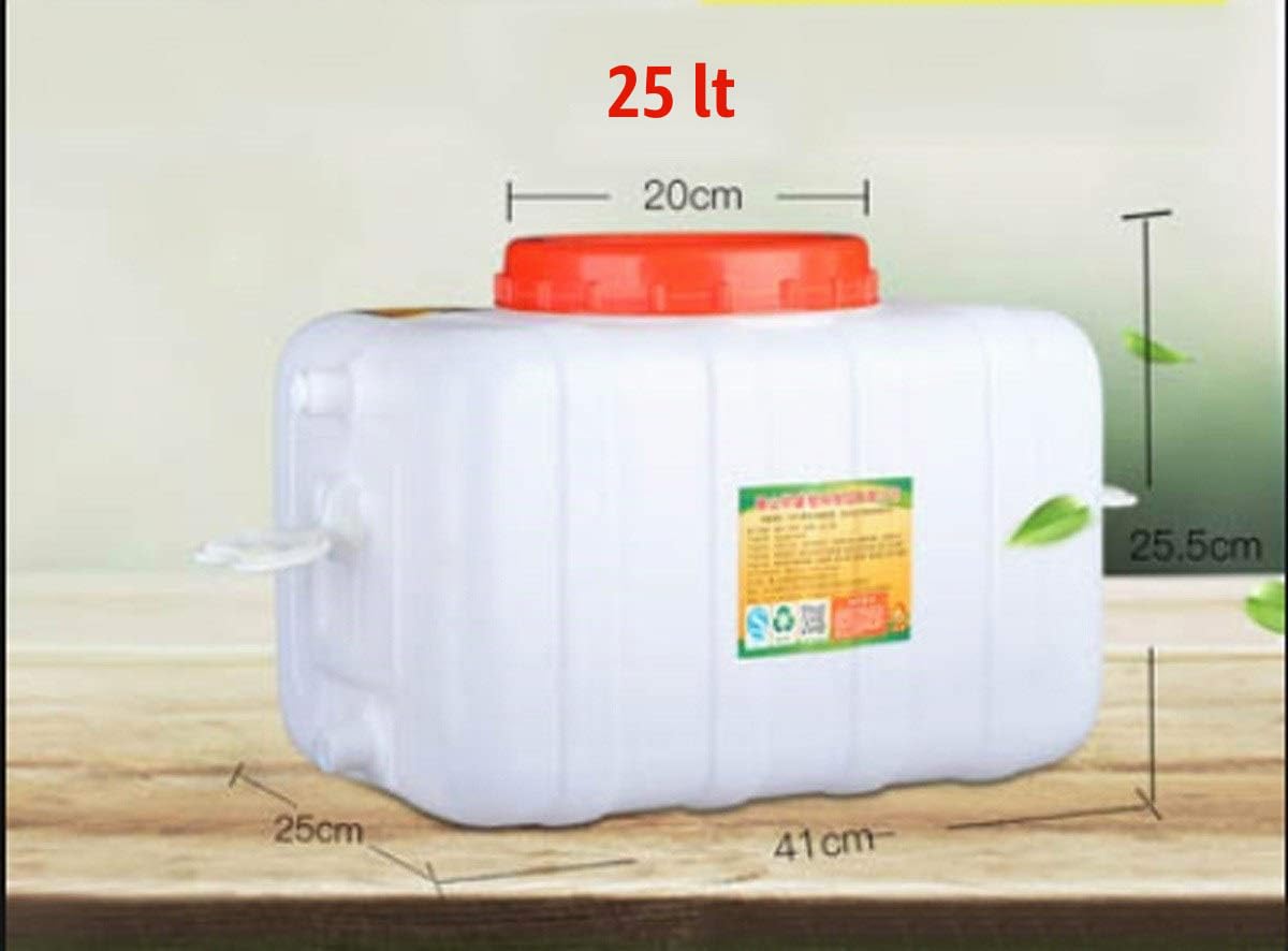 Secchio di stoccaggio dell'Acqua Portatile, Tanica Deposito d'Acqua Contenitore Acqua con Rubinetto Viaggi All'aperto Secchio d'Acqua Trasportatore d'Acqua Serbatoio di Acqua Portatile（25L）