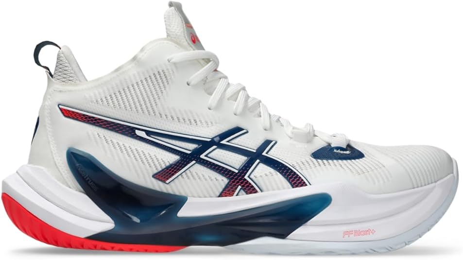 Amazon.com | ASICS Men's METARISE 2 Volleyball Shoes, 12.5, White/MAKO ...