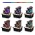 Tabletop Fountain 4 Level Small Waterfall Fountain Indoor Relaxing Water Feature Meditation Fountain for Home Office Bedroom Decoration Including LED Color Lighting and Natural Rocks