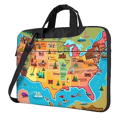 Sac pour ordinateur portable protecteur porte-documents contre les chocs carte USA