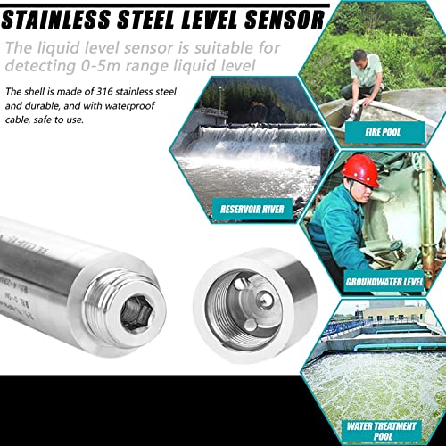 Sensore di Livello Dell'acqua TL231, Trasmettitore di Livello Trasmettitore di Livello del Liquido IP68 Sensore di Livello Dell'acqua Impermeabile Sensore di Livello del Liquido di Ingresso per