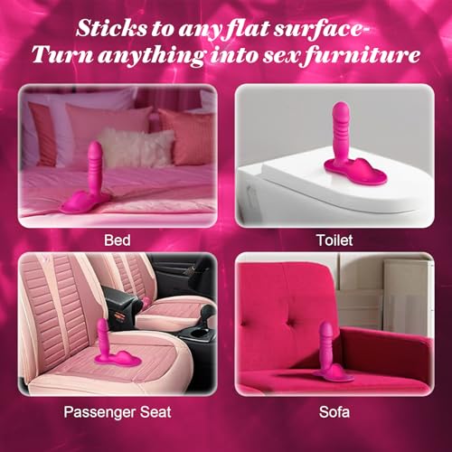 Image of Riding Grinding Thrusting Dildo with Vibrating Clitoral Vibrator, Strap On Wearable Dildo Sex Machine, Women Couples Adult Sex Toys Games, App Remote Control G Spot Anal Dildo, BDSM Female Sex Toy
