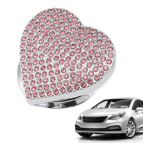 エンジンスタートストップボタンカバー,車のラインストーン エンジン スタート ストップ ボタン グリッター カバー - 自己粘着プッシュトゥスタートボタンデカール、キーイグニッションスターター用自動車インテリアアクセサリー