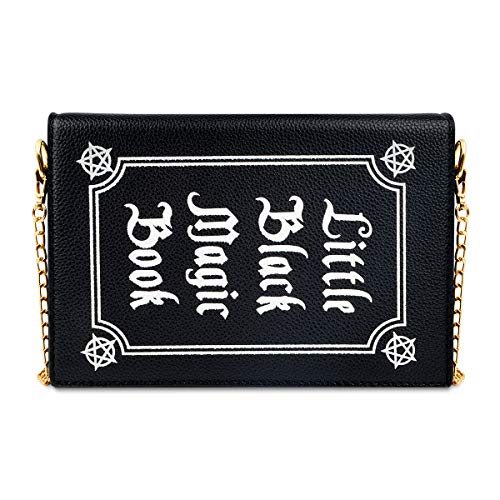 Small Crossbody Purses for Women Trendy Halloween Novelty Shoulder Handbags Gothic Magic Book Purses