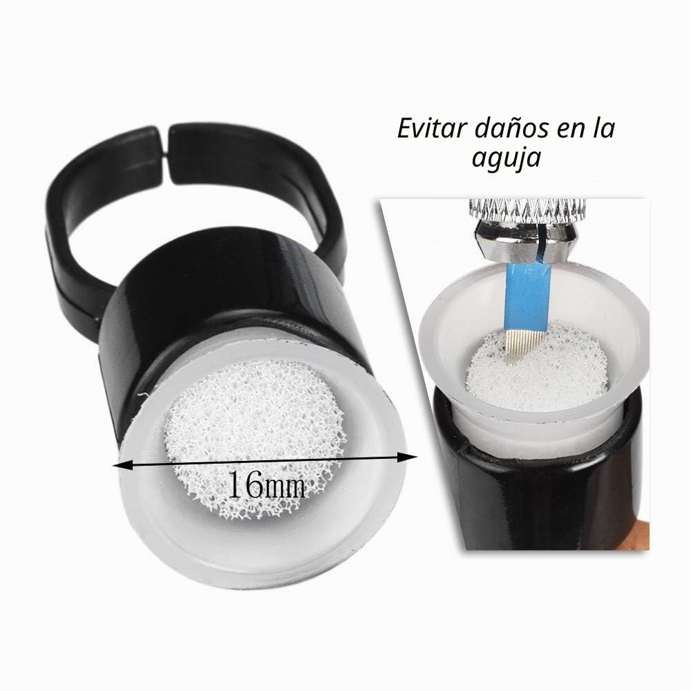 ATOMUS Kit de microblading para cejas, lápiz de tatuaje manual y agujas de microblading RS RL 14 pines 18U, hojas de regla para cejas, pegatinas para ejercicios de labios (kit 1)