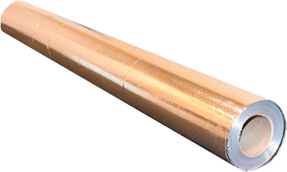 US Energy Products 1000 sq ft Super R Plus Radiant Barrier Attic Foil Reflective Insulation 4x125 ft Polyester Roof and Cathedral Ceiling Insulation, Vapor Barrier, Weatherproofing