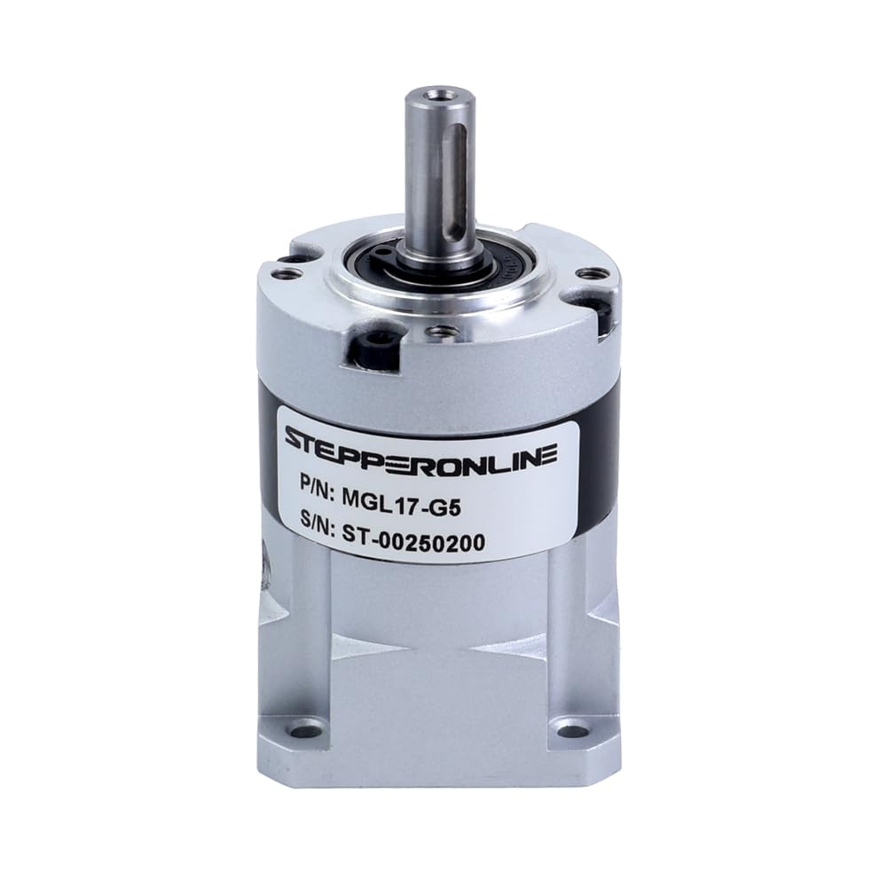 STEPPERONLINE MGL Relación de engranajes planetarios 5:1 Backlash 30arc-min Motor paso a paso Nema 17 Eje 5 mm