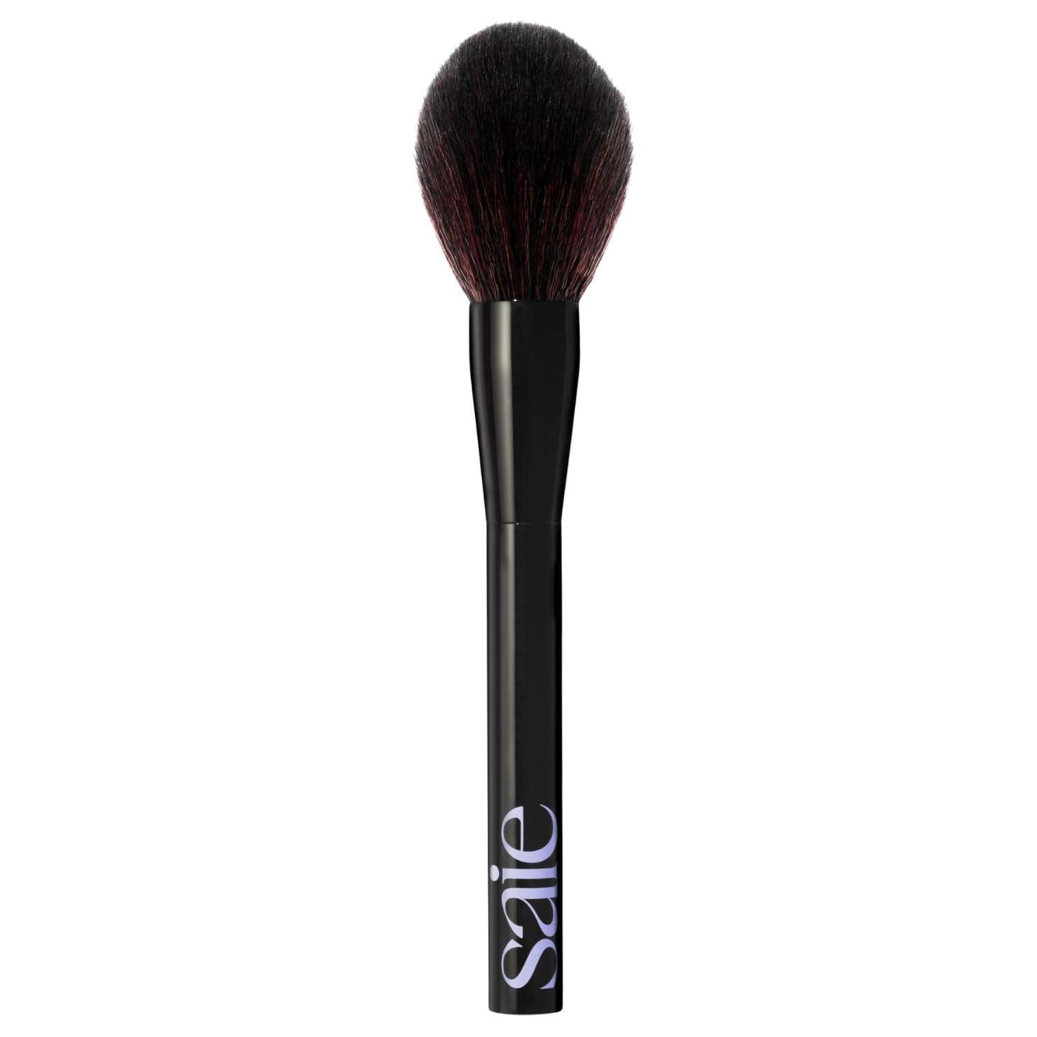 Saie Pennello per cipria all-over, soffice pennello affusolato per applicazione completa e raccolta del prodotto senza sforzo, realizzato con setole ultra morbide, cruelty-free e vegane (1 pezzo)