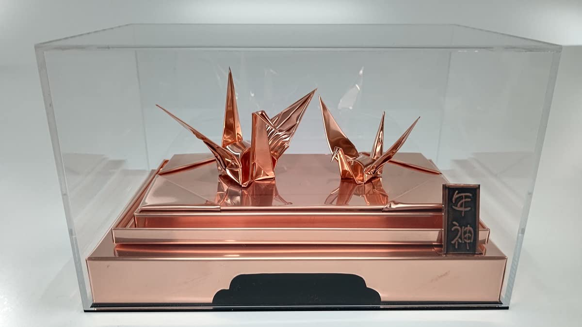 Amazon.co.jp: 銅板折り鶴 横25cm奥行き15cm高さ15.3cm : DIY・工具