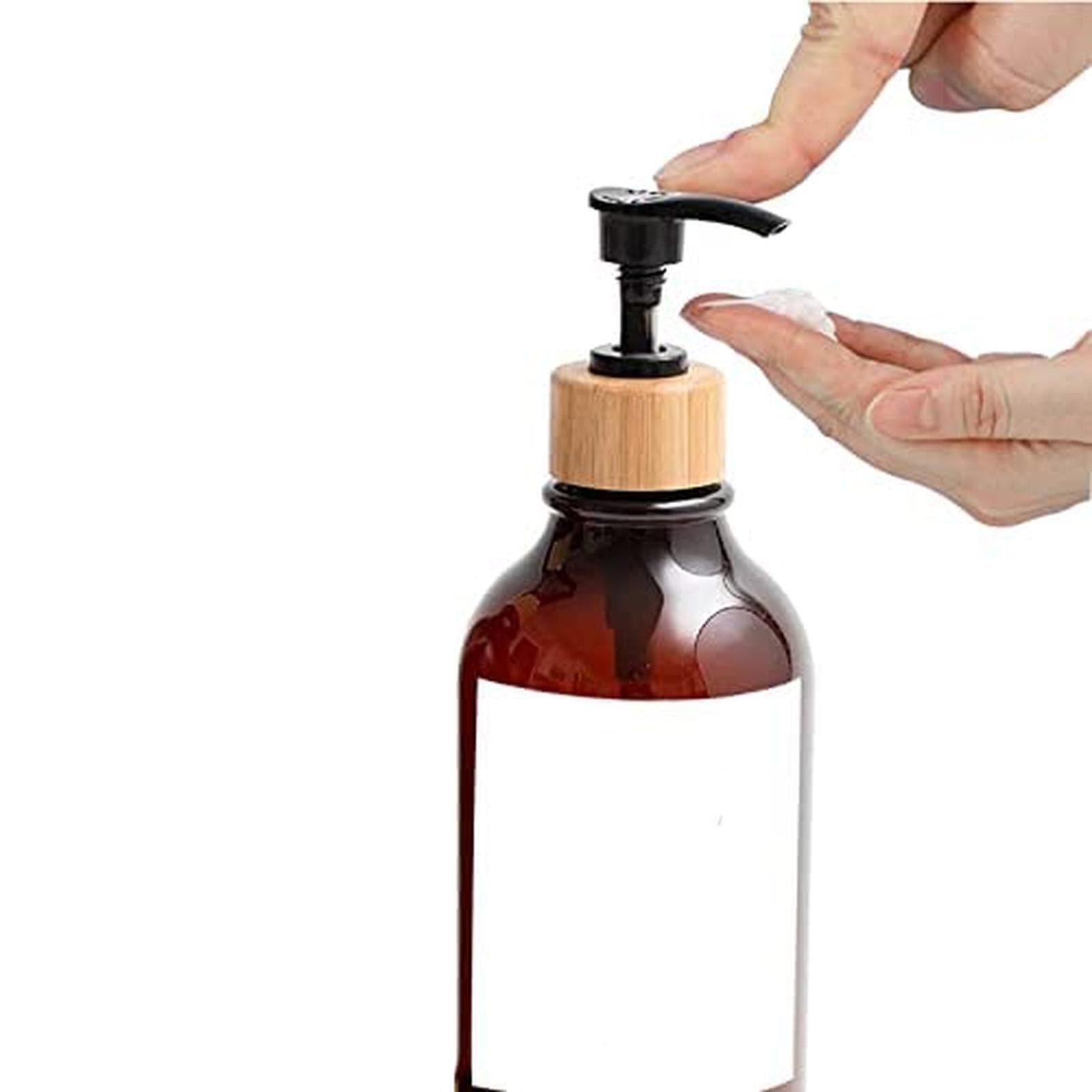 Amazon｜シャンプーボトル 詰め替え 大容量 茶色 2個セット 広口ジャー