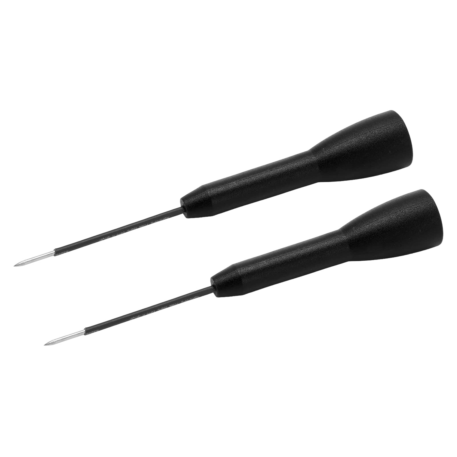 Cocoarm Sonda Testowa PA Mosiężna Sonda Igłowa CAT II 600 V 10 A do Testowania Kabli Multimetrem, Ochrona Izolacji, Brak Przecinania Drutu, Prosta Obsługa Przy Kontroli Obwodu (BLACK)