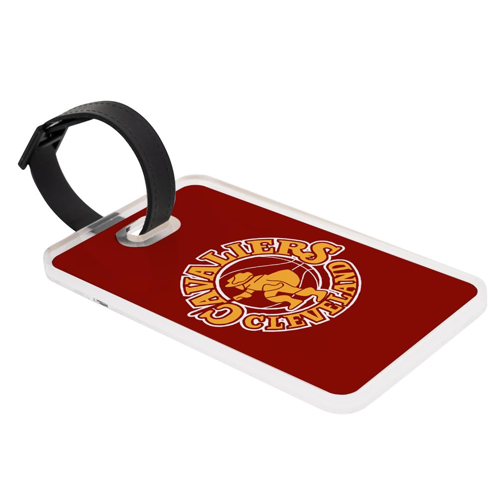 Desert Cactus Cleveland Cavaliers Luggage Tag Official NBA National Basketball Travel ID Label for Suitcases Bags and Carry-Ons