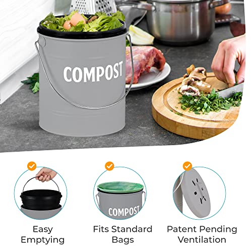 Kitchen-Compost-Bin-by-Saratoga-Home-13-Gal5L-Metal-Compost-Bucket-for-Kitchen-Countertop-Kitchen-Composter-Countertop-Compost-Bin-Compost-Bin-Kitchen-Kitchen-Compost-Bin-Countertop-Gray