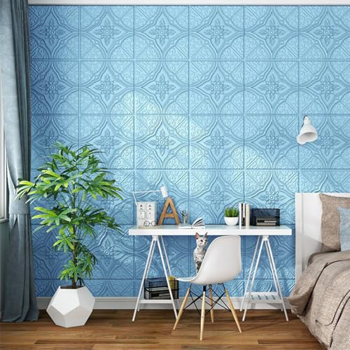 Papel pintado tridimensional autoadhesivo para cubrir imperfecciones de paredes 5