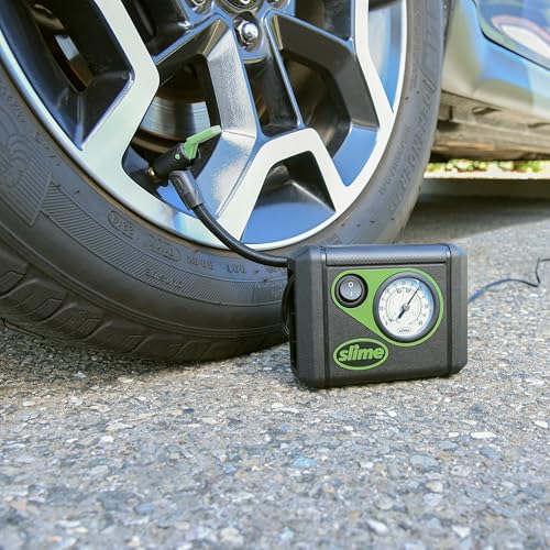 Slime 50057 12V Emergency Flat Tire Repair Kit with TPMS Sealant