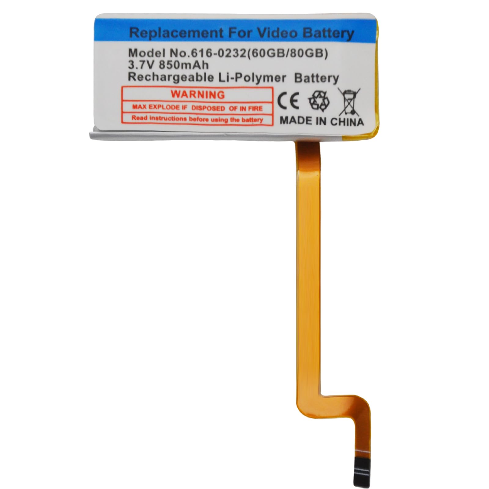 Amazon.com: ocxutsx 850mAh Replacement Battery for iPod Video 5th