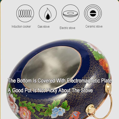 Olla de cobre para hot pot, 34 cm miniatura 3