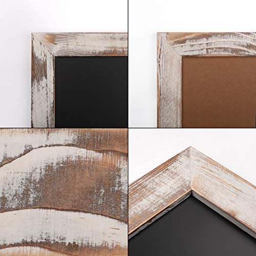 Board2By Rustic Wood Framed Magnetic Chalkboard 24 X 36, Large Hanging Chalk Board Sign For Kids, Non-Porous Wall Blackboard For Wedding Kitchen Restaurant Menu And Home With 4 Unique Magnets, White #TOP7