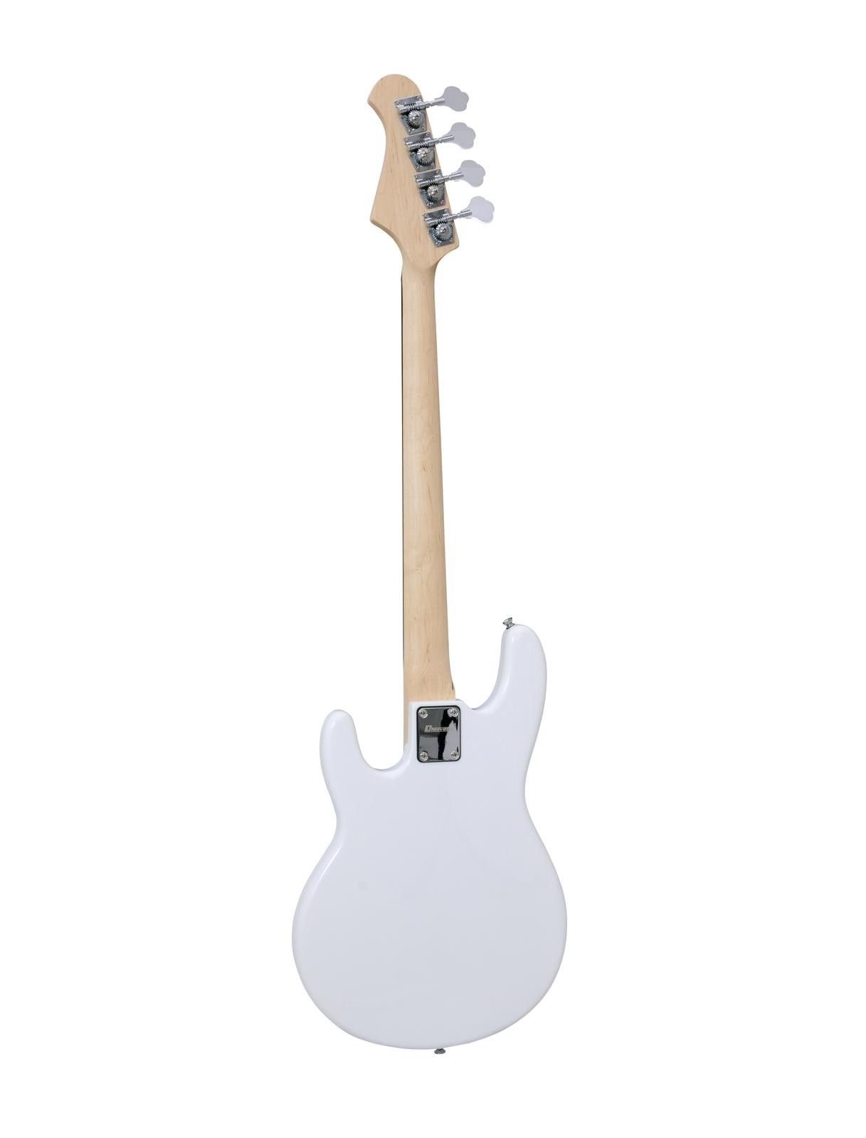 Dimavery 26222090 Bajo eléctrico, Color blanco