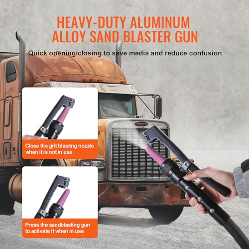 VEVOR 10 Gallon Heavy-Duty Sandblaster Tank