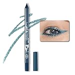 evpct 1Pcs Sky Royal Cobalt Cold Blue Color Gel Glitter Eyeliner Pencils Set for Women Waterline Waterproof Smudge Proof lapiz de ojos delineador de ojos contra el agua Eye Liner Makeup, 09 Cold Blue
